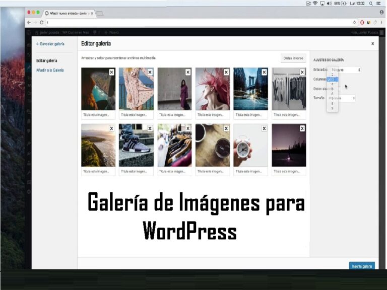 Galería de Imágenes de WordPress
