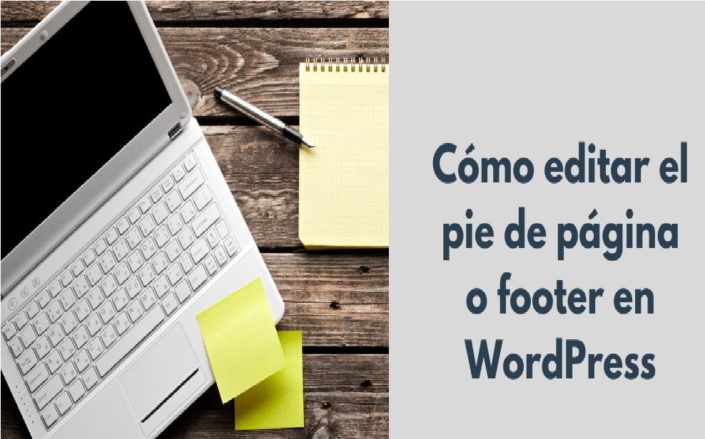 Editar un pie de página en WordPress